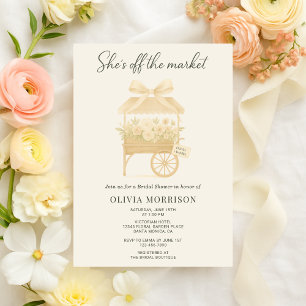 Invitación Mercado de Flores Arco Iris Pastel Despedida de So