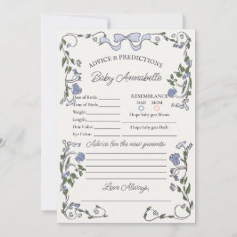 Invitación Mercado de flores azules Consejo floral fresco par