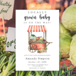 Invitación Mercado de Granjeros Bebés Cultivados Localmente C