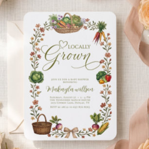 Invitación Mercado de Granjeros de Crecimiento Local Fiesta d