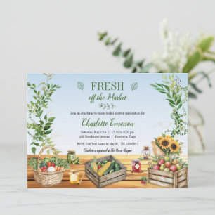 Invitación Mercado de granjeros, recién salida del mercado du