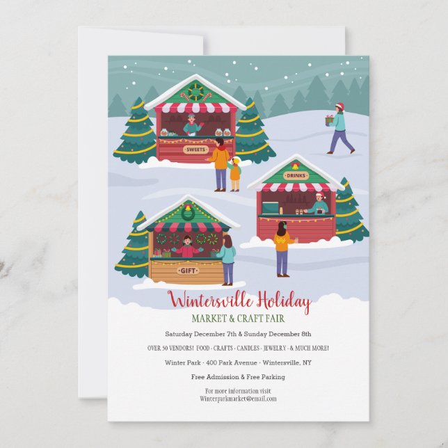 Invitación Mercado de Navidad (Anverso)