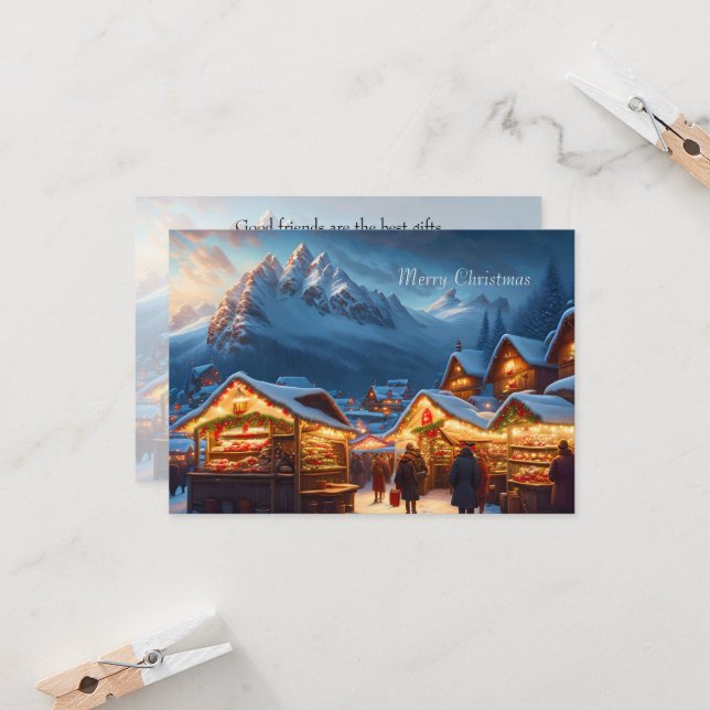 Invitación Mercado de navidades en las montañas - open house (Anverso/Reverso In Situ)