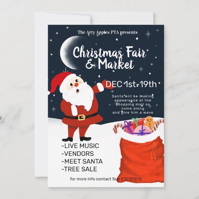 Invitación Mercado de navidades y equidad (Anverso)