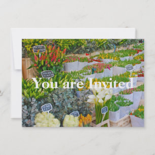 Invitación Mercado de Tulipanes y Flores en Ámsterdam