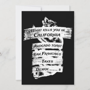 Invitación Merica Humor América Estados Unidos Funny Californ
