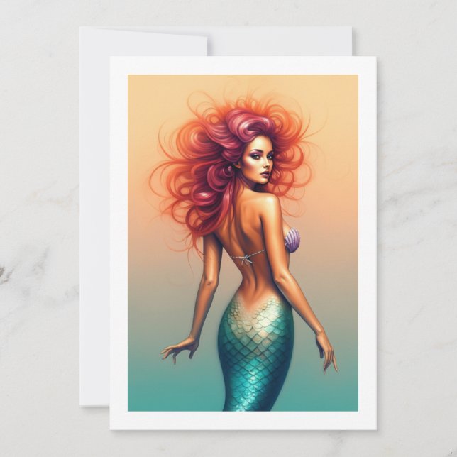 Invitación mermaid (Anverso)