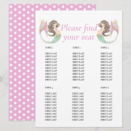 Invitación Mermaid baby shower bajo el mar