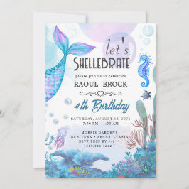 Invitación mermaid birthday