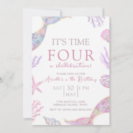 Invitación Mermaid Birthday Invitation