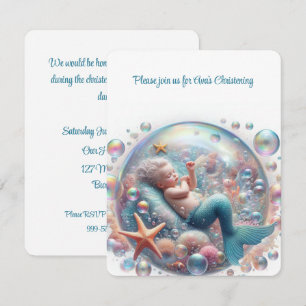 Invitación Mermaid Christening