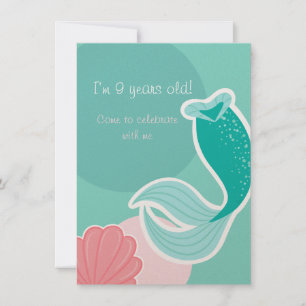 Invitación Mermaid dreams birthday invitation
