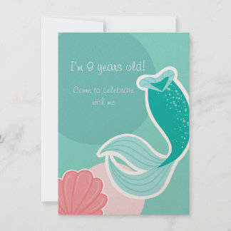 Invitación Mermaid dreams birthday invitation