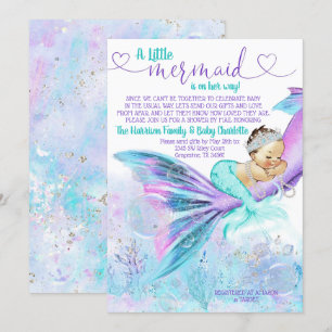 Invitación Mermaid Mail Baby Shower