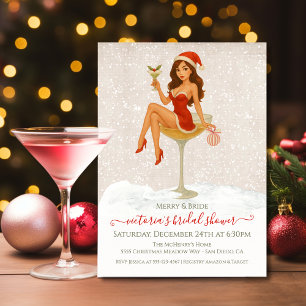 Invitación Merry & Bride Despedida de Soltera de Navidad