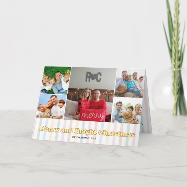 Invitación Merry & Bright Christmas Photo (Anverso)