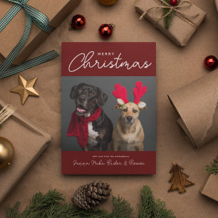 Invitación MERRY CHRISTMAS   Añadir la foto