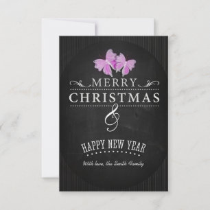 Invitación Merry Christmas and Happy New Year