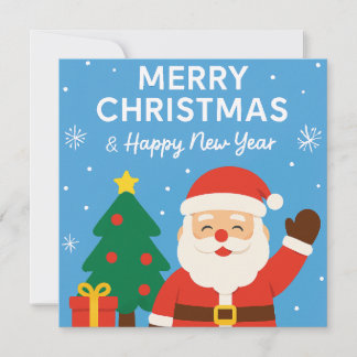 Invitación Merry Christmas and Happy New Year - Santa