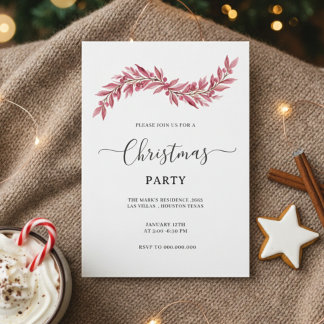 Invitación Merry Christmas Card with Beautiful Christmas 