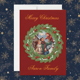 Invitación Merry Christmas From Our Family to Yours! Photo Gr