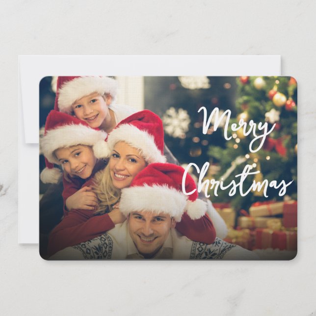 Invitación Merry Christmas Holiday Greeting Card Invitation (Anverso)