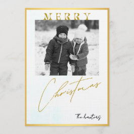 Invitación Merry Christmas Personalized Photo Holiday
