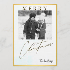 Invitación Merry Christmas Personalized Photo Holiday
