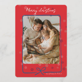 Invitación Merry Christmas Personalized Photo Holiday