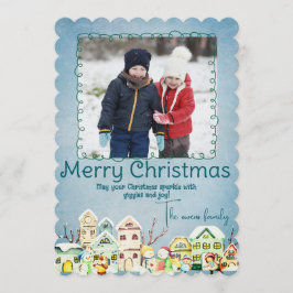 Invitación Merry Christmas Personalized Photo Holiday