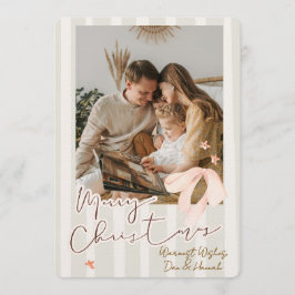 Invitación Merry Christmas Personalized Photo Holiday