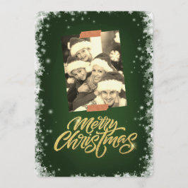 Invitación Merry Christmas Personalized Photo Holiday