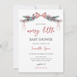 Invitación Merry Little Baby Shower