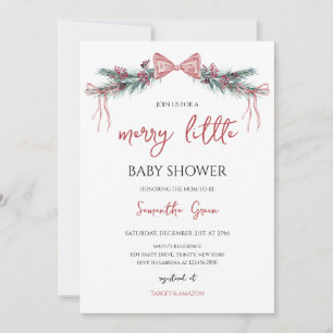 Invitación Merry Little Baby Shower