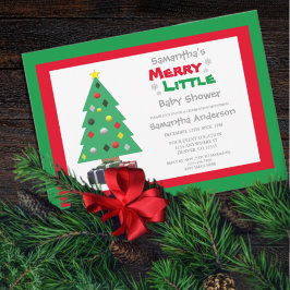 Invitación Merry Little Baby Shower