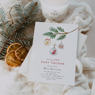 Invitación Merry Little Baby Shower