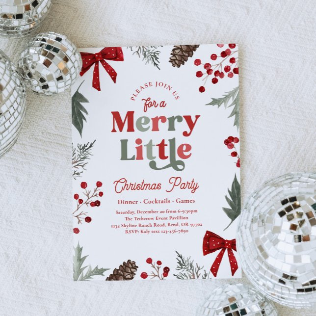 Invitación Merry Little Christmas Party Invitation (Subido por el creador)
