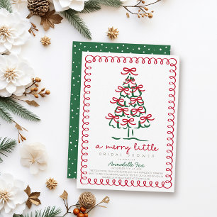 Invitación Merry Little Christmas Tree Briower