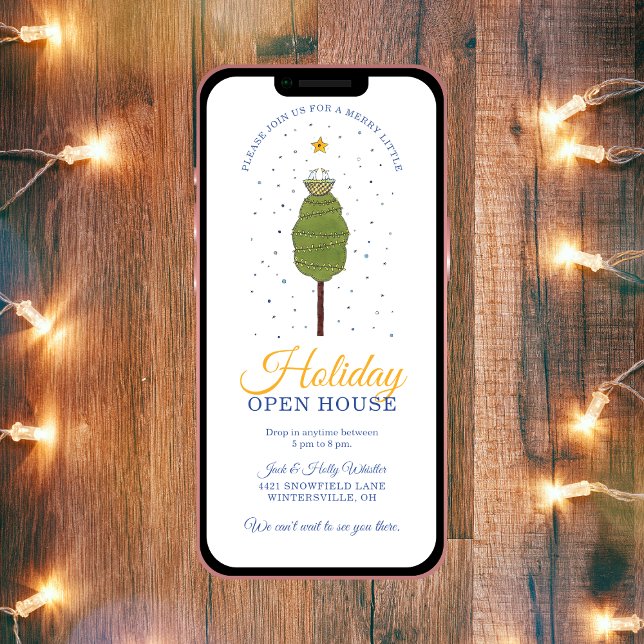Invitación Merry Little Holiday Open House Fiesta (Subido por el creador)