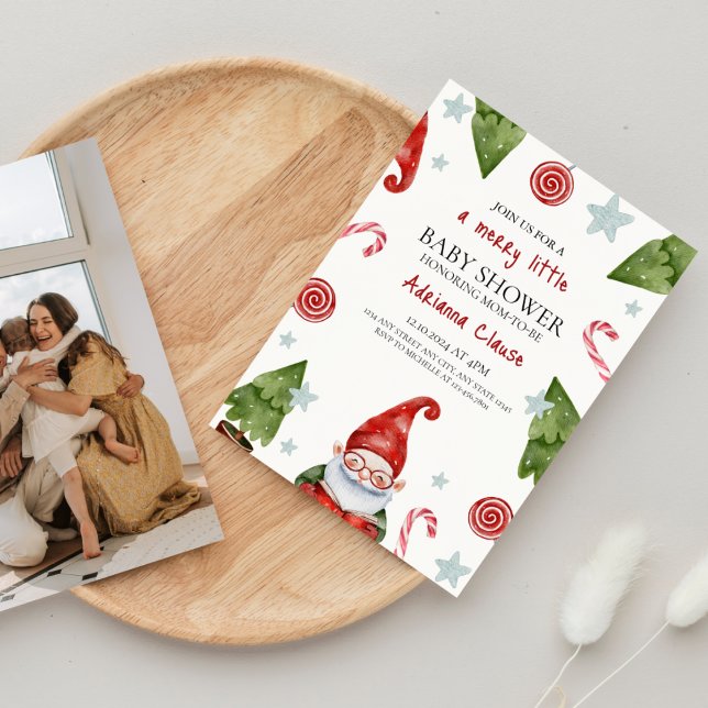 Invitación Merry Little Navidades Baby Shower (Subido por el creador)