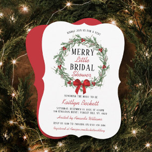 Invitación Merry Little Navidades Británica Shower