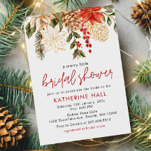 Merry Little Navidades Británica Shower