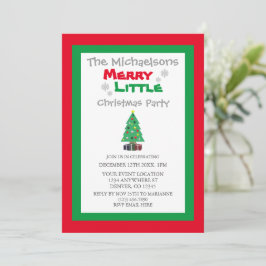 Invitación Merry Little Navidades Fiesta