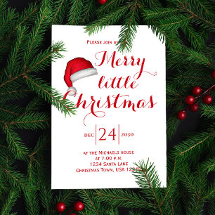 Invitación Merry Little Navidades Fiesta