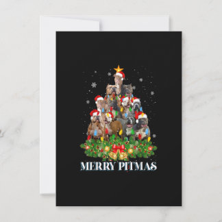 Invitación Merry Pitmas Pitbull Perro Navidades feos Sweater 