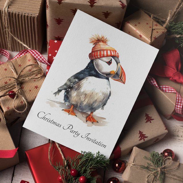 Invitación Merry Puffin, personalizado (Subido por el creador)