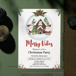 Invitación Merry Vibes Christmas Party