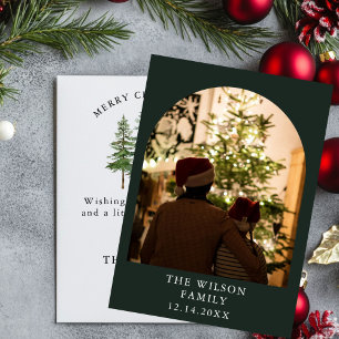 Invitación Merry y Bright - Navidades de la selva acuarela