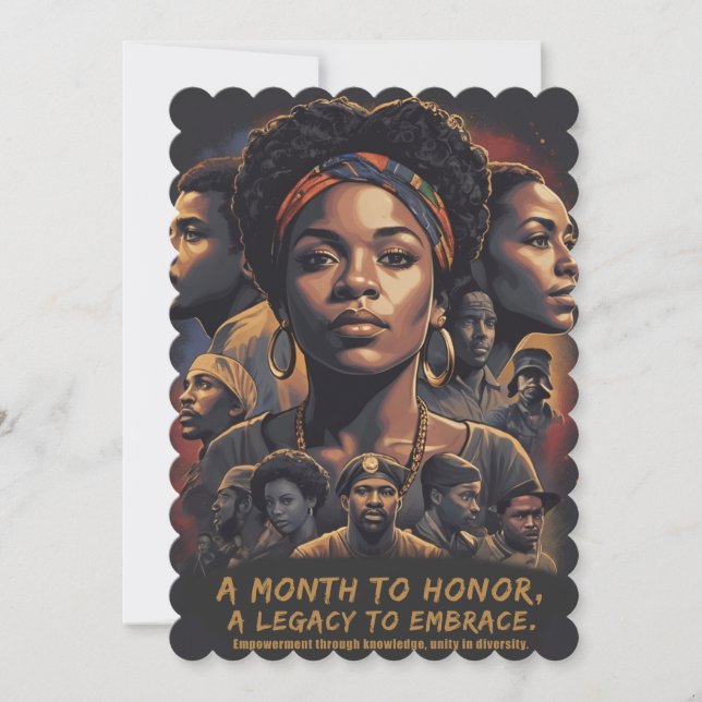 Invitación Mes de historia negra (Anverso)