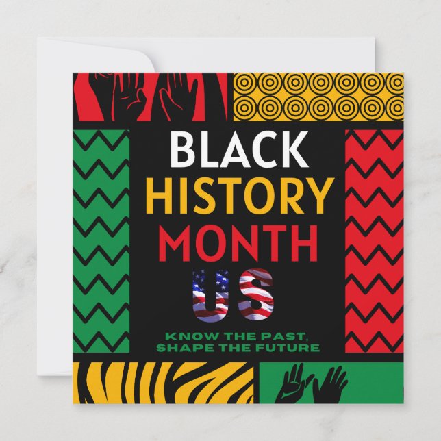 Invitación Mes de historia negra (Anverso)
